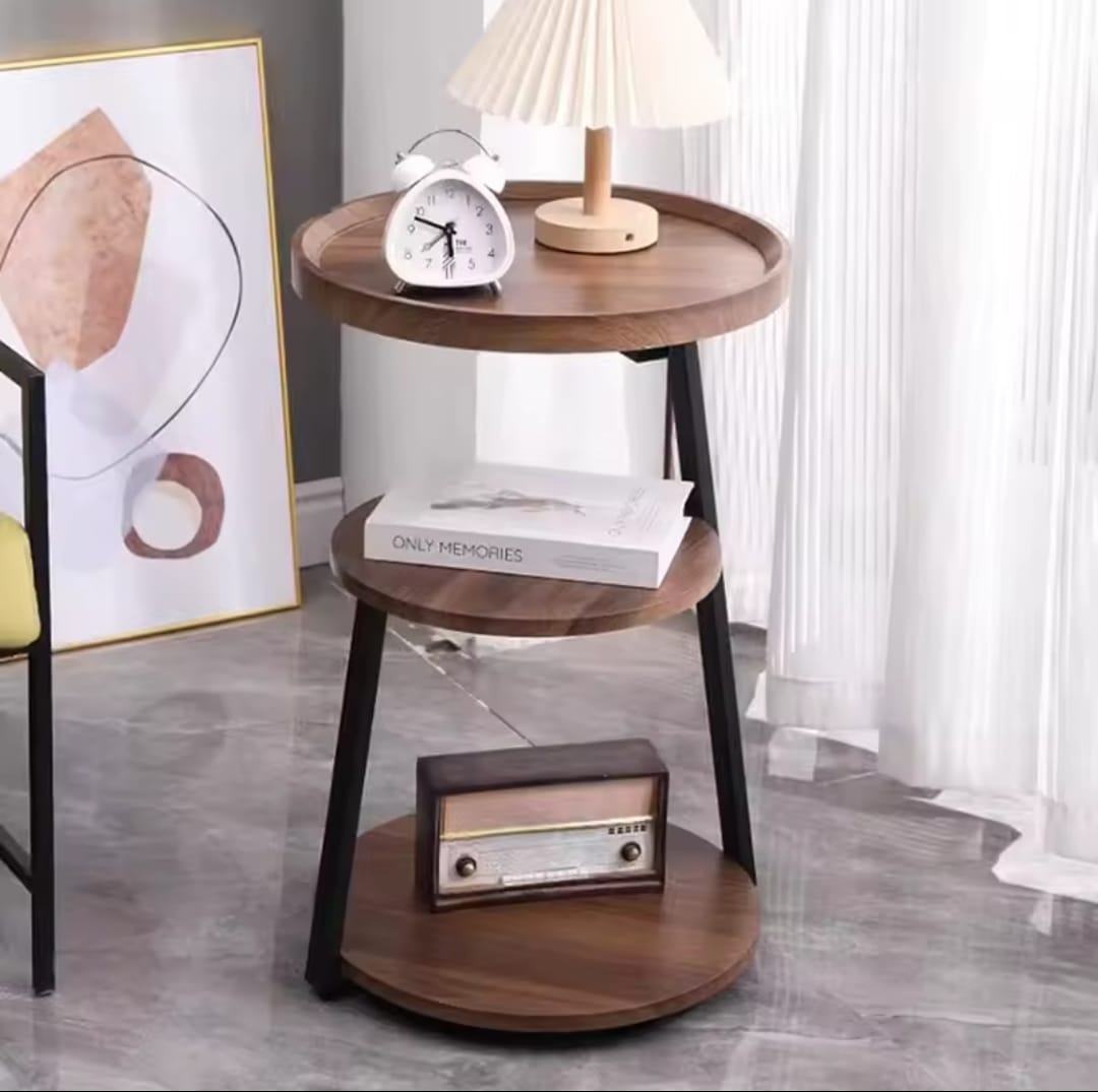 3 Tier Wooden Side Table | - Elegant Households KE