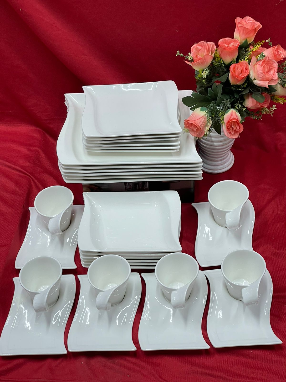 30 PCs Classy Ceramic dinner set | - Elegant Households KE