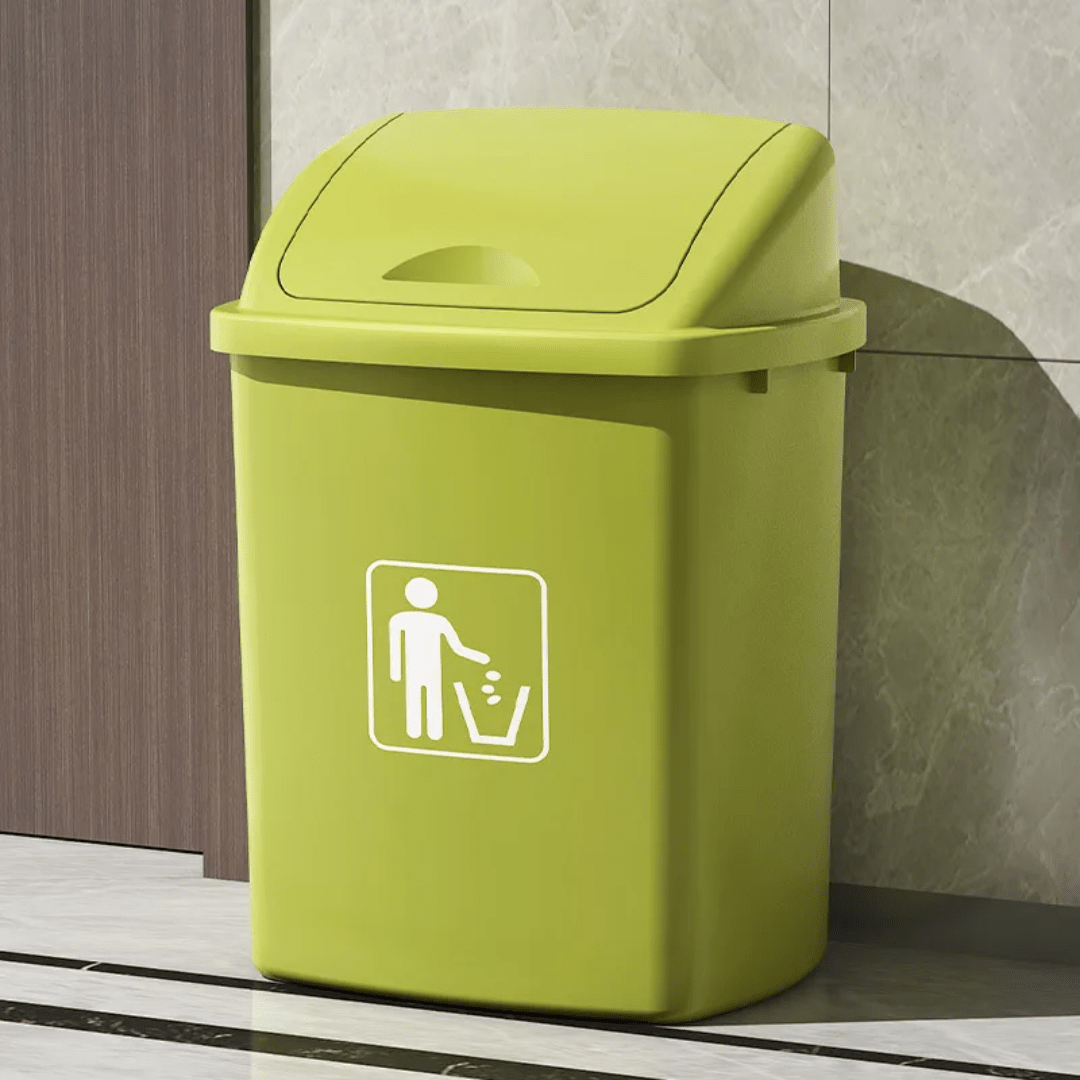 30L Swing Lid Dustbin Plastic Waste Bin | - Elegant Households KE