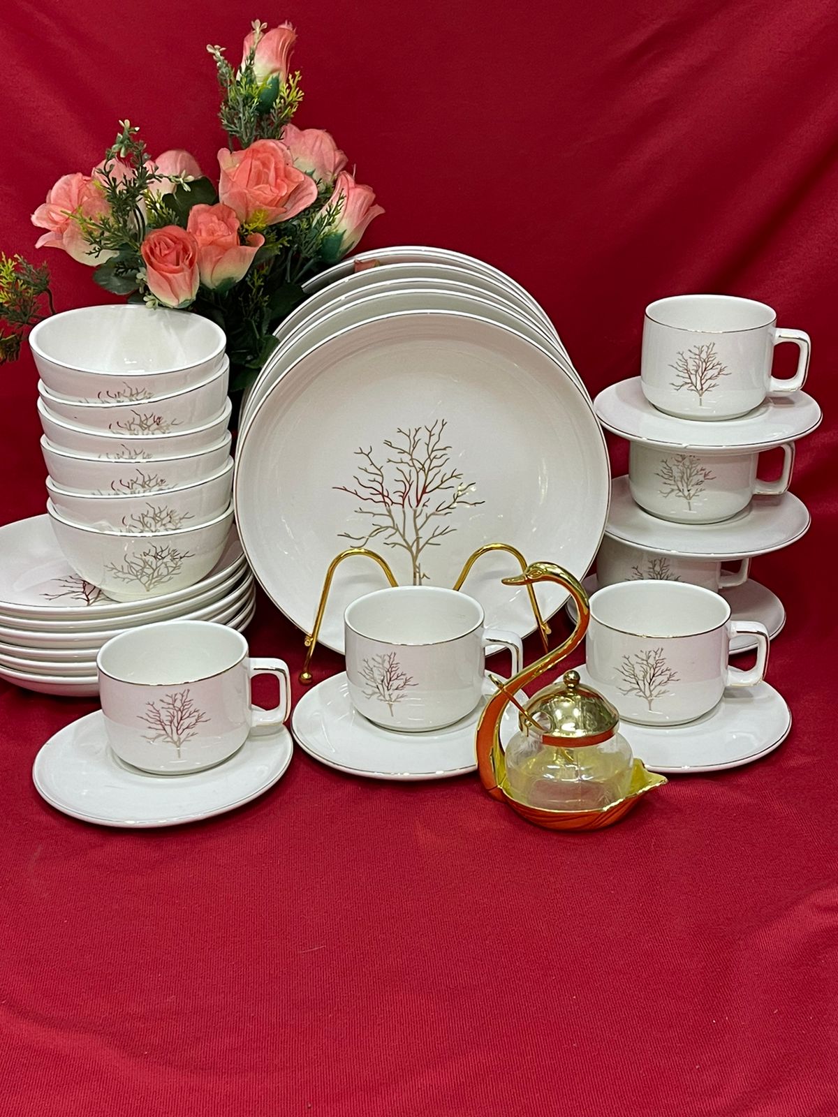 30pcs Tree dinner set   | - Elegant Households KE