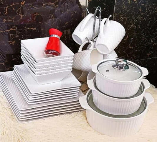 31pcs ceramic dinner sets | - Elegant Households KE