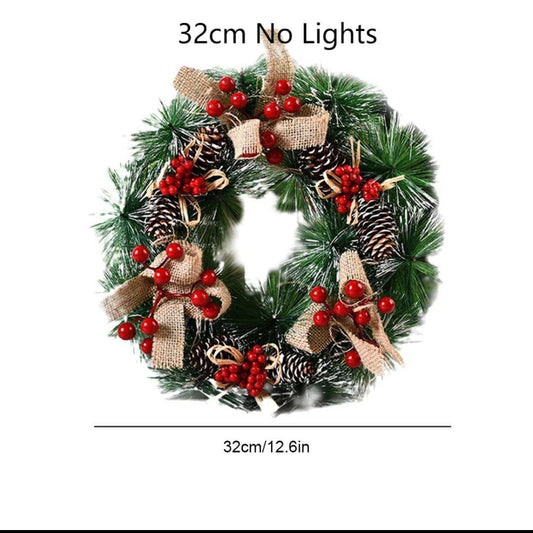 32cm Front Door Christmas Wreath | - Elegant Households KE