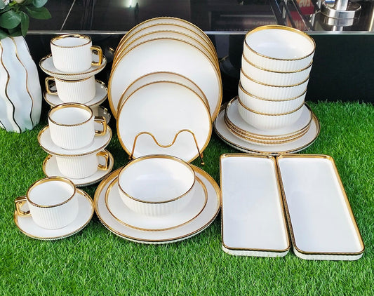 32pcs set Gold realm Dinner set  | - Elegant Households KE