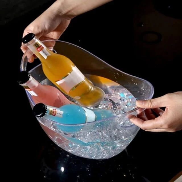 3.5ltr Transparent Acrylic Wine Bucket | - Elegant Households KE