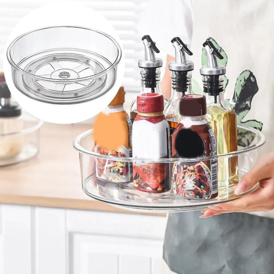 360 - degree Rotating Turntable Organizer | - Elegant Households KE