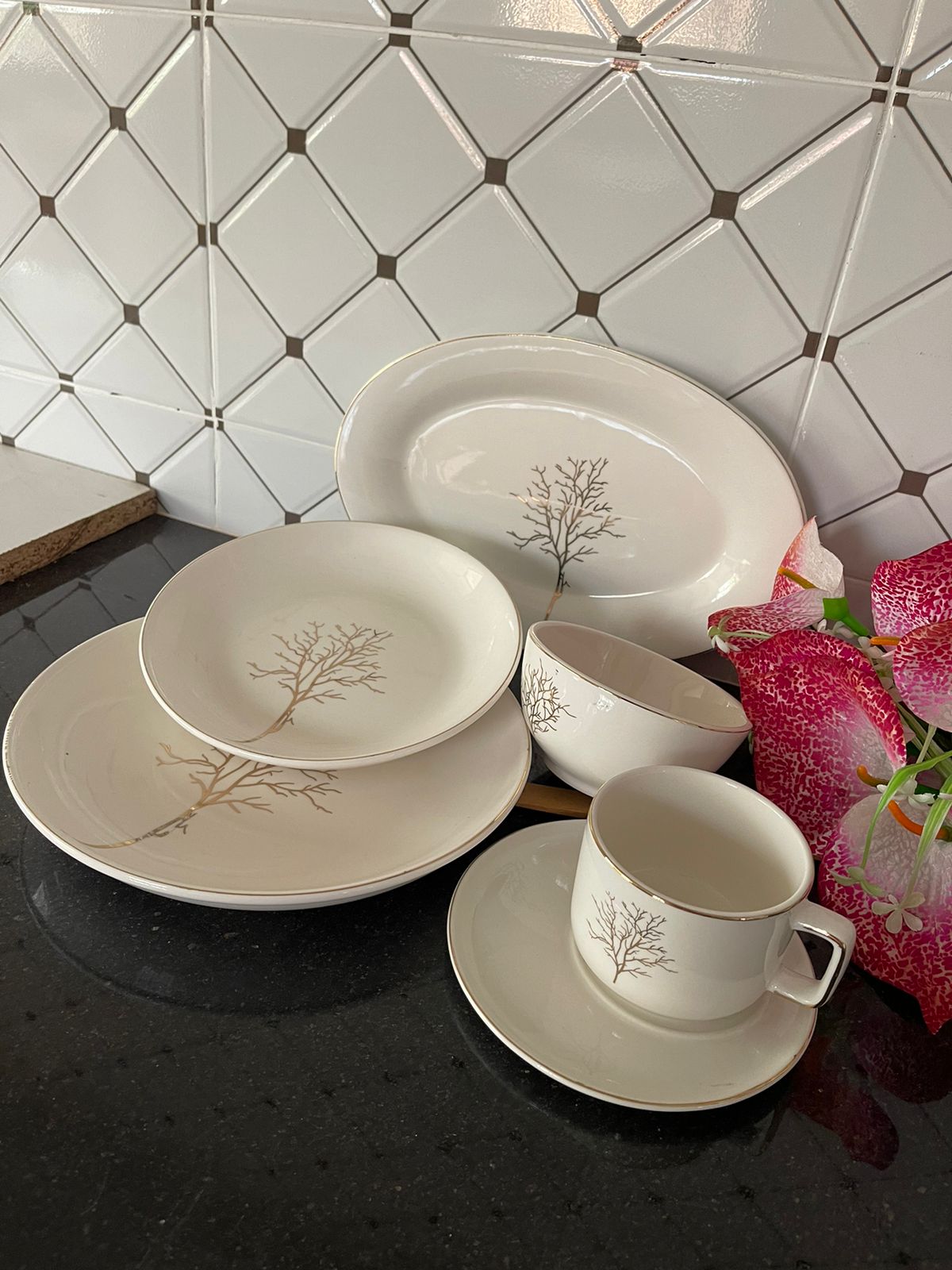 36pcs set THE TREE dinner set | - Elegant Households KE