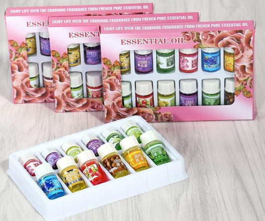 3ml Essential oils now available in a pack of 12 different fragrances | - Elegant Households KE
