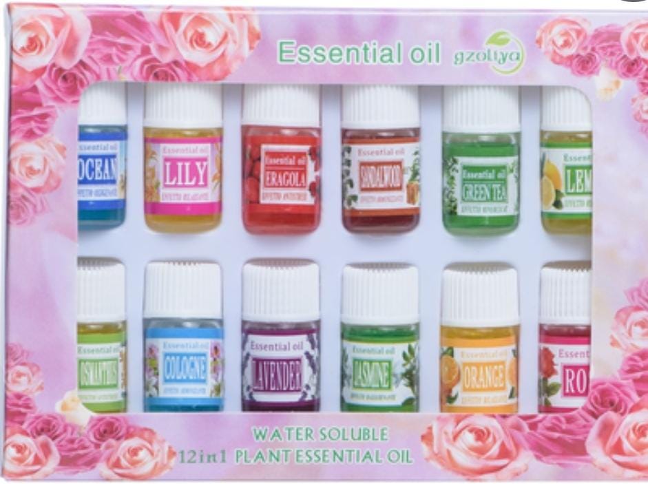 3ml Essential oils now available in a pack of 12 different fragrances | - Elegant Households KE