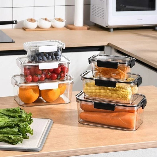 3pcs Acrylic Food Storage Containers | - Elegant Households KE