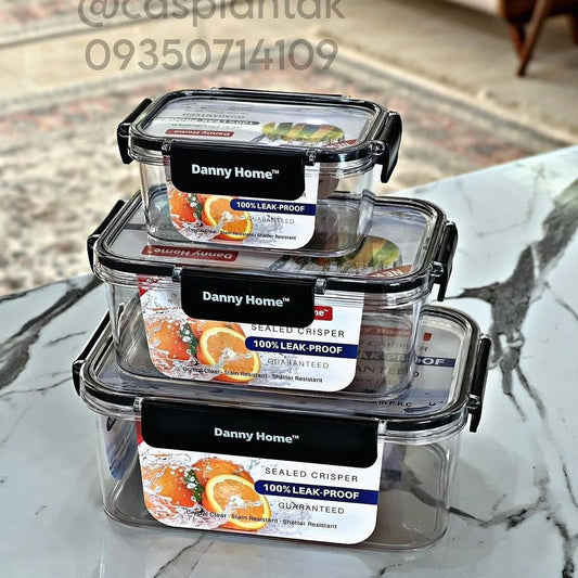 3pcs Acrylic Food Storage Containers | - Elegant Households KE