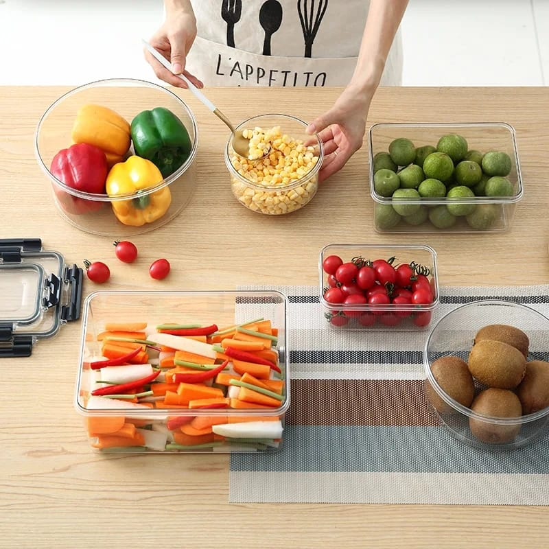 3pcs Acrylic Food Storage Containers | - Elegant Households KE