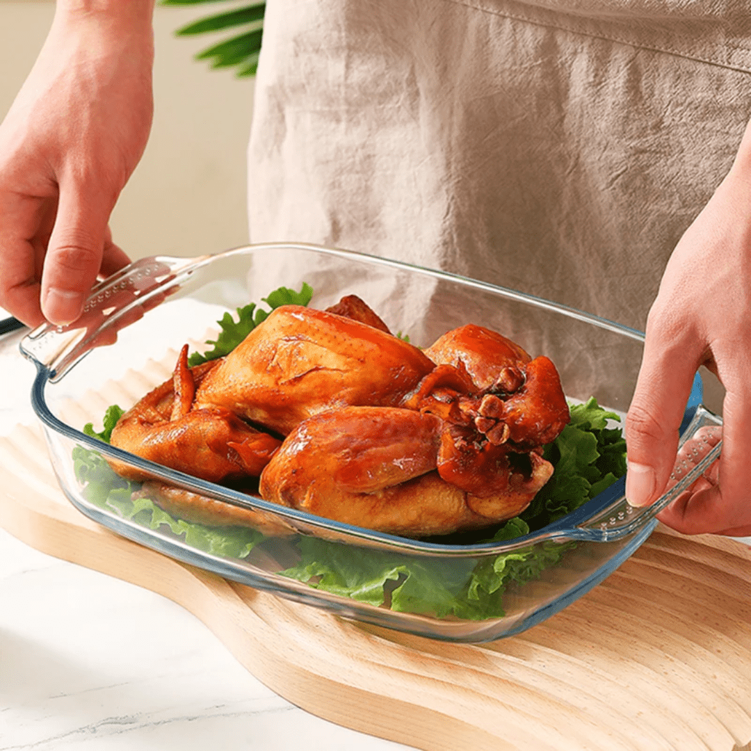 3pcs Baking & Microwaveable Glass Casserole Set | - Elegant Households KE