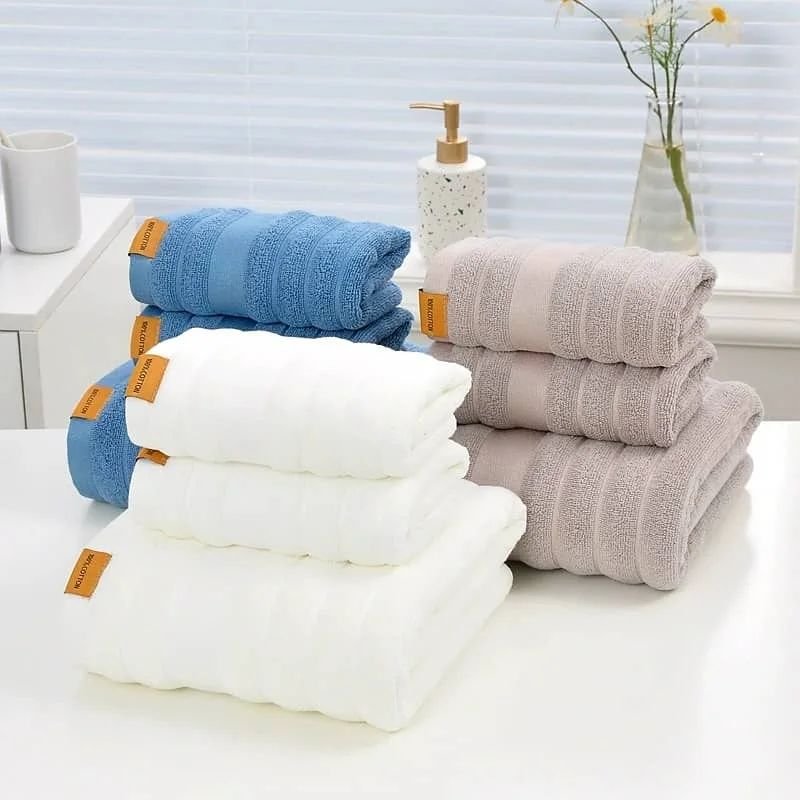 Bath Towel Set –  Cotton Soft & Absorbent Towels