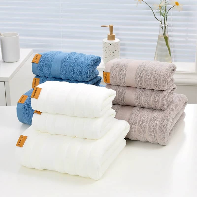 3pcs bath towels set | - Elegant Households KE
