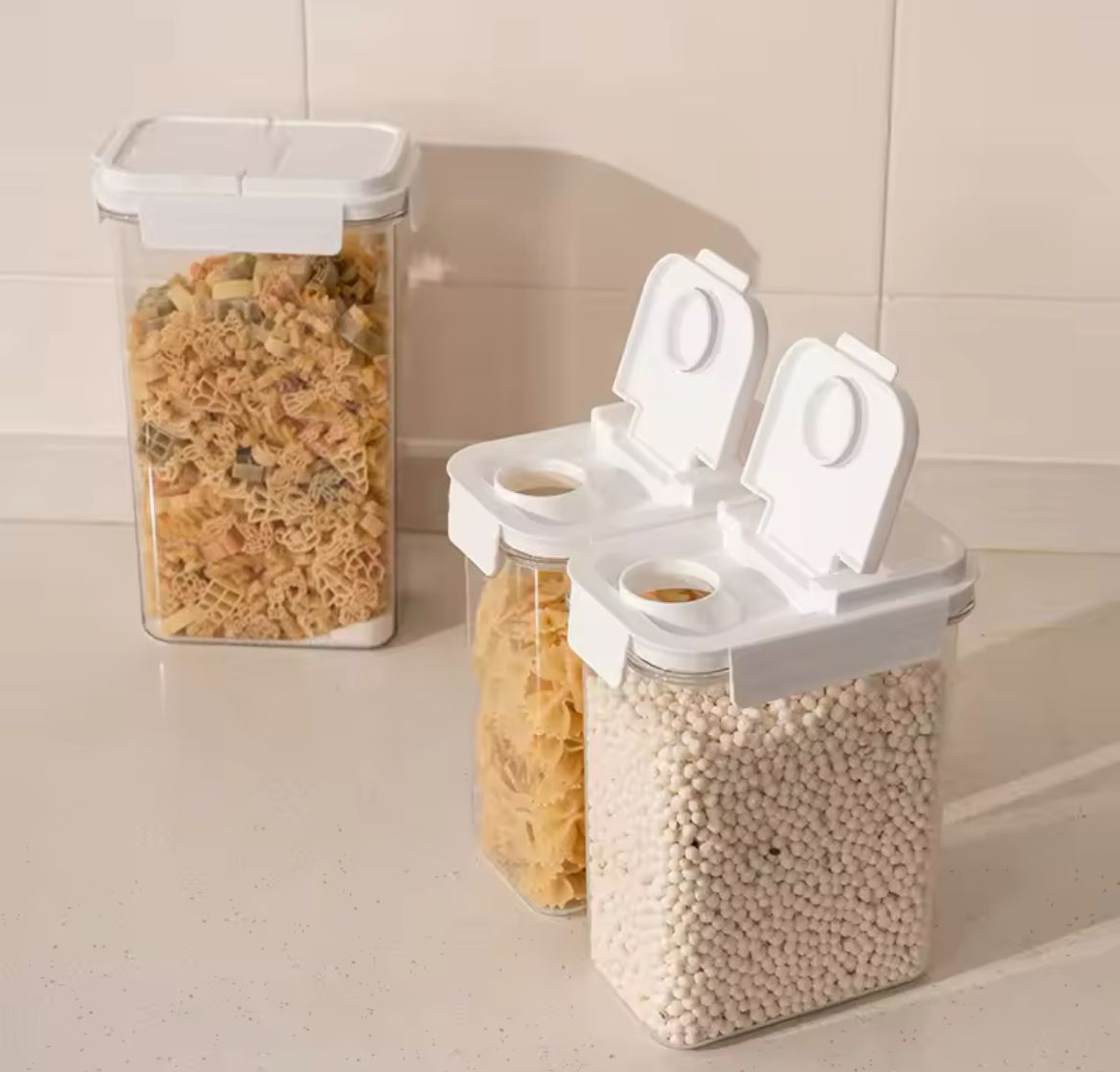 3pcs BPA - free, food - grade acrylic cereal jar. | - Elegant Households KE