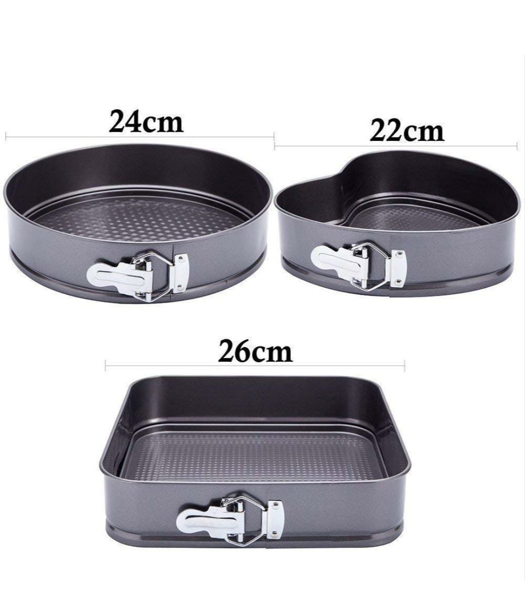 3pcs Cake moulds/baking tins | - Elegant Households KE