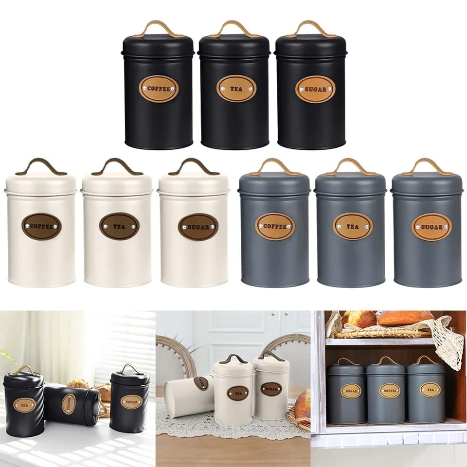 3pcs Canister set | - Elegant Households KE