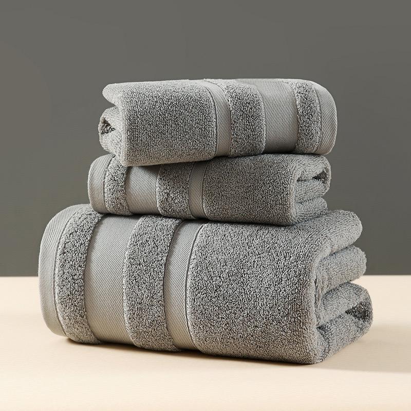 3pcs Cotton Bath Towel Sets | - Elegant Households KE