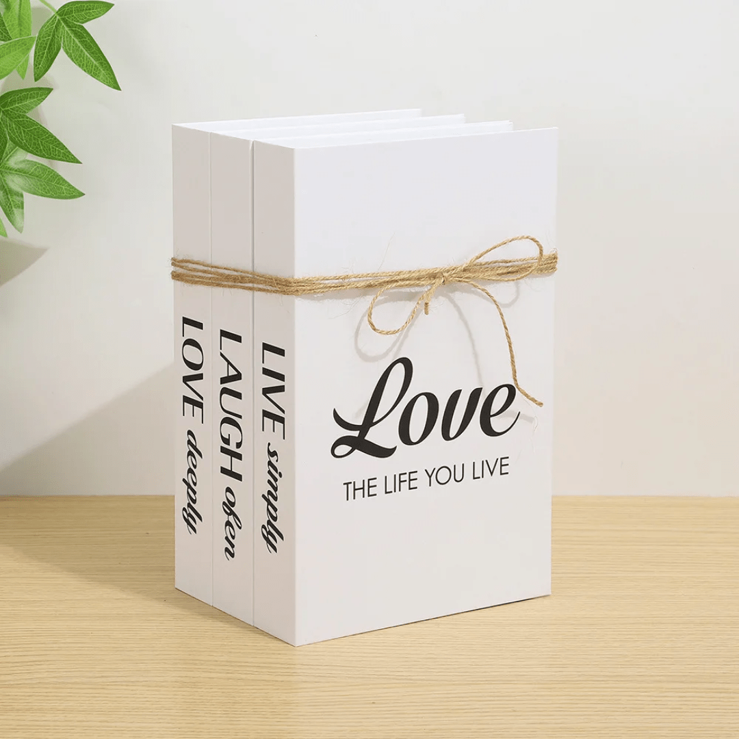 3pcs Decorative Book Set | - Elegant Households KE