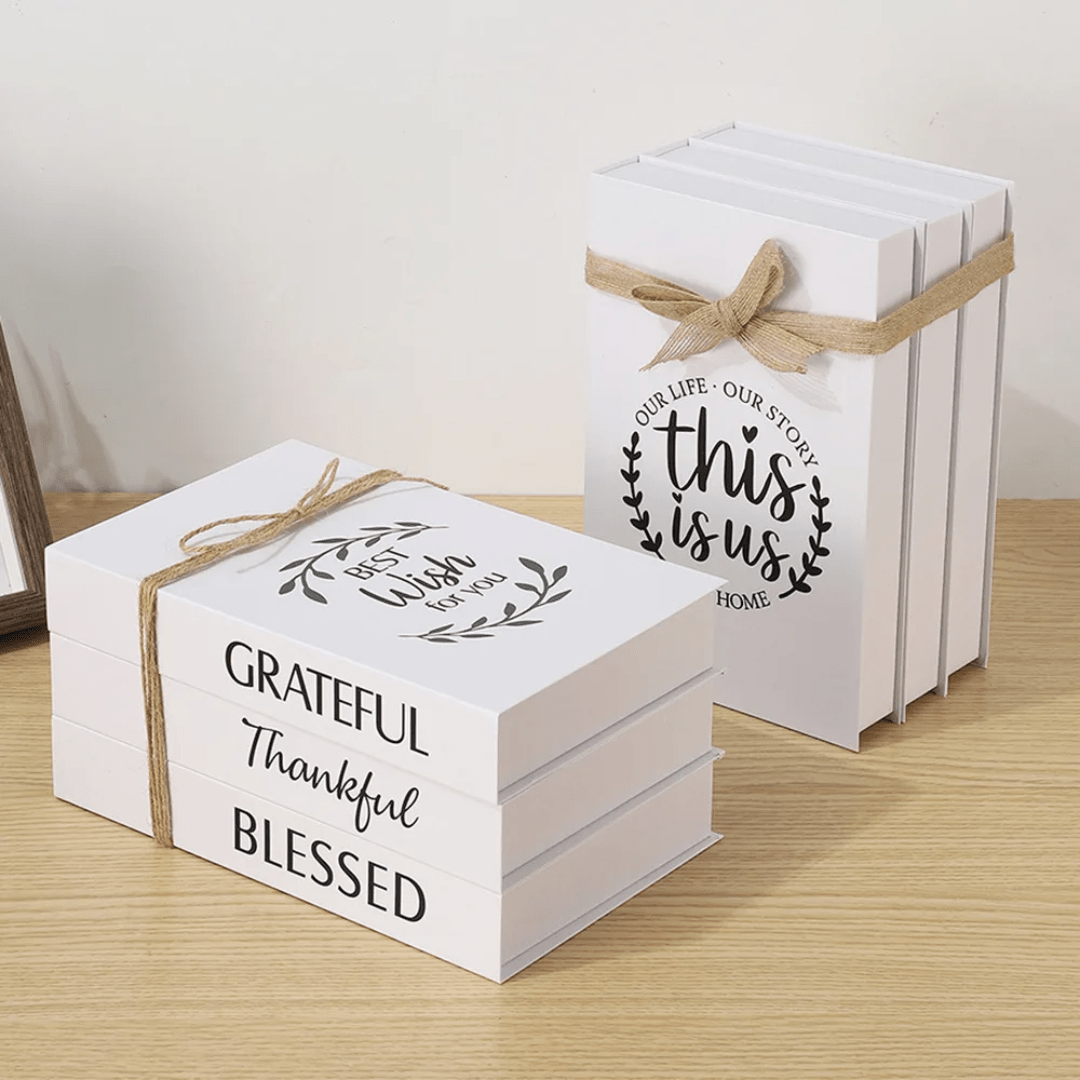 3pcs Decorative Book Set | - Elegant Households KE