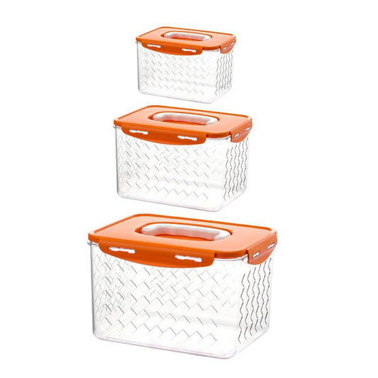 3pcs heavy acrylic fridge storage containers | - Elegant Households KE