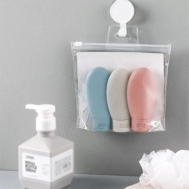 3pcs Nordic Style PE PP Women Hose Dispensing Bottle Portable | - Elegant Households KE