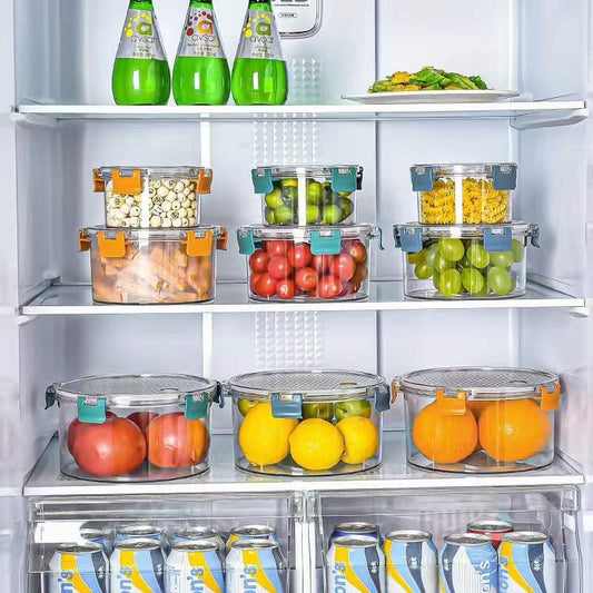 3pcs Oval acrylic Food/Fridge containers | - Elegant Households KE