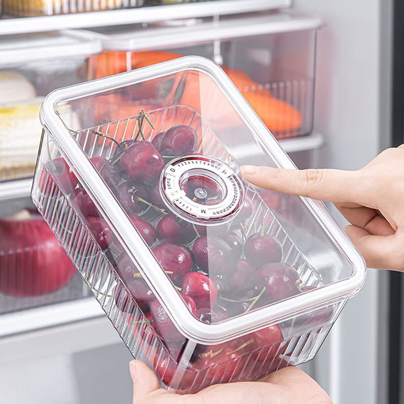 3pcs set Acrylic Transparent fridge organizer* | - Elegant Households KE