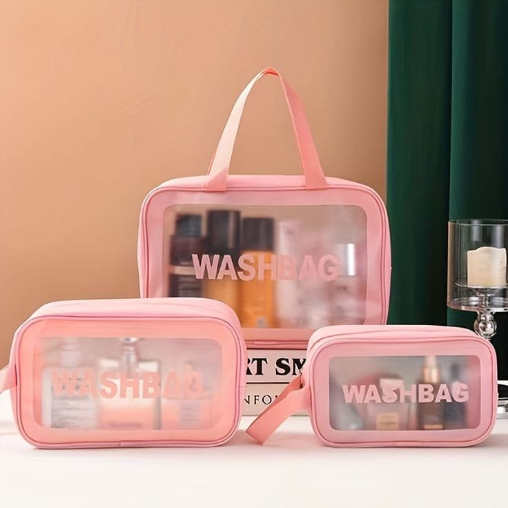 3pcs wash bag pouch | - Elegant Households KE