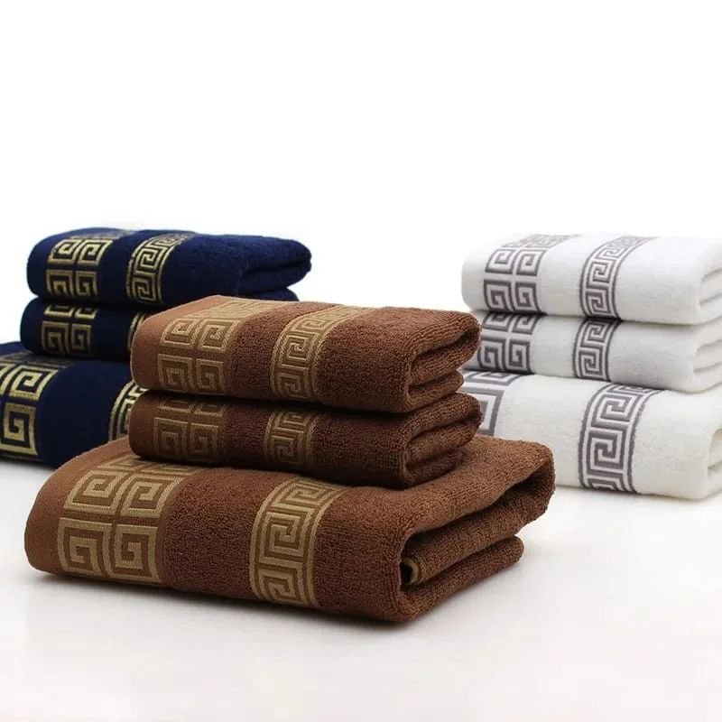3pcs/set Cotton Bath Towel | - Elegant Households KE