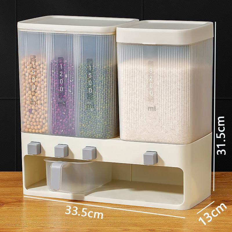 4-Compartment Cereal Dispenser – Countertop Cereals Dispenser in Kenya