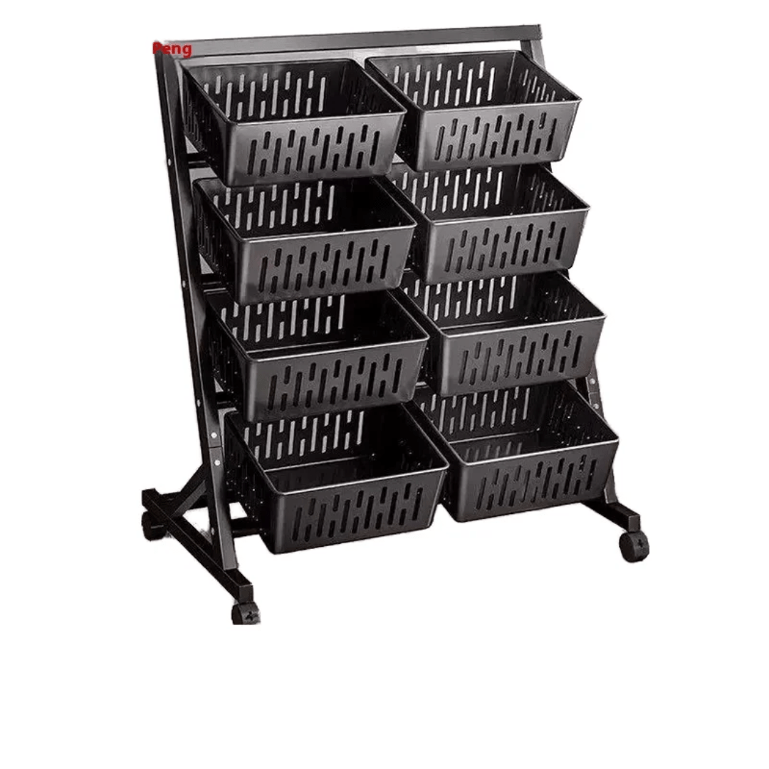 4 Layer Kitchen Vegetable Basket Storage Rack | - Elegant Households KE