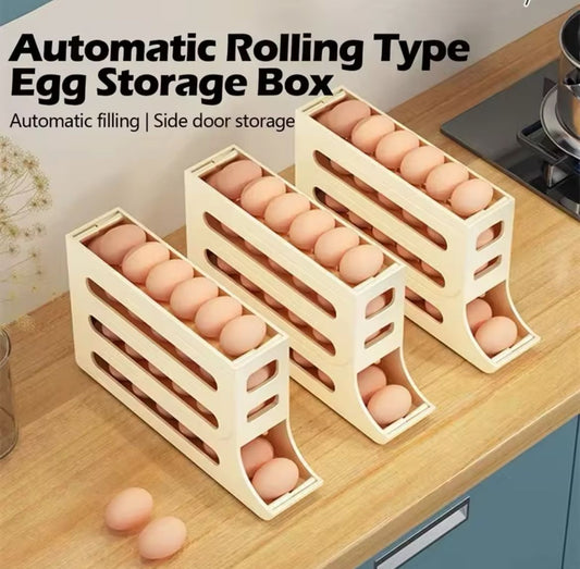 4 layer Rolling egg dispenser | - Elegant Households KE