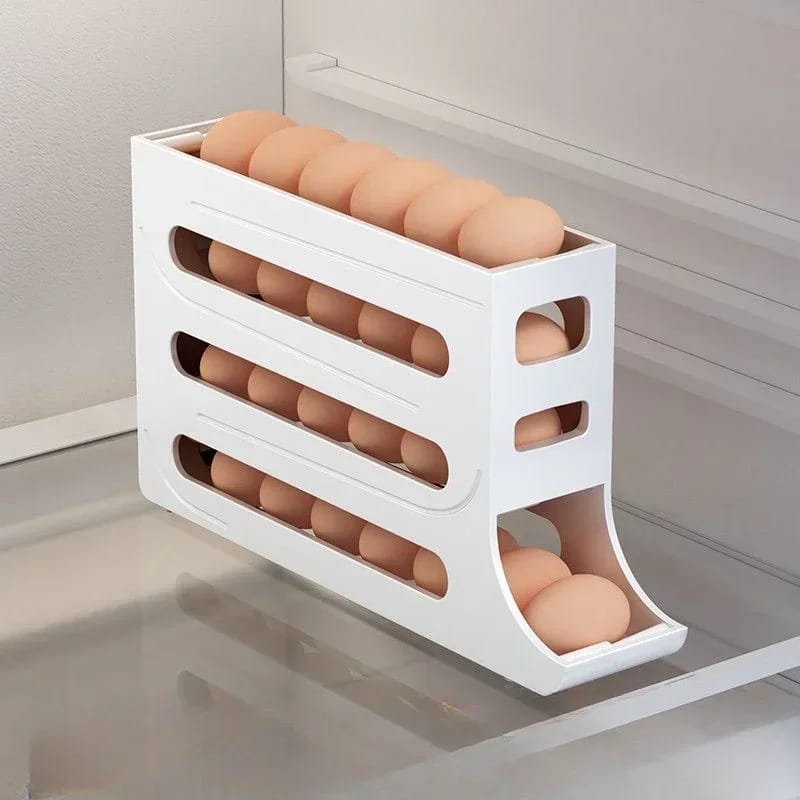 4 layer Rolling egg holder/dispenser | - Elegant Households KE