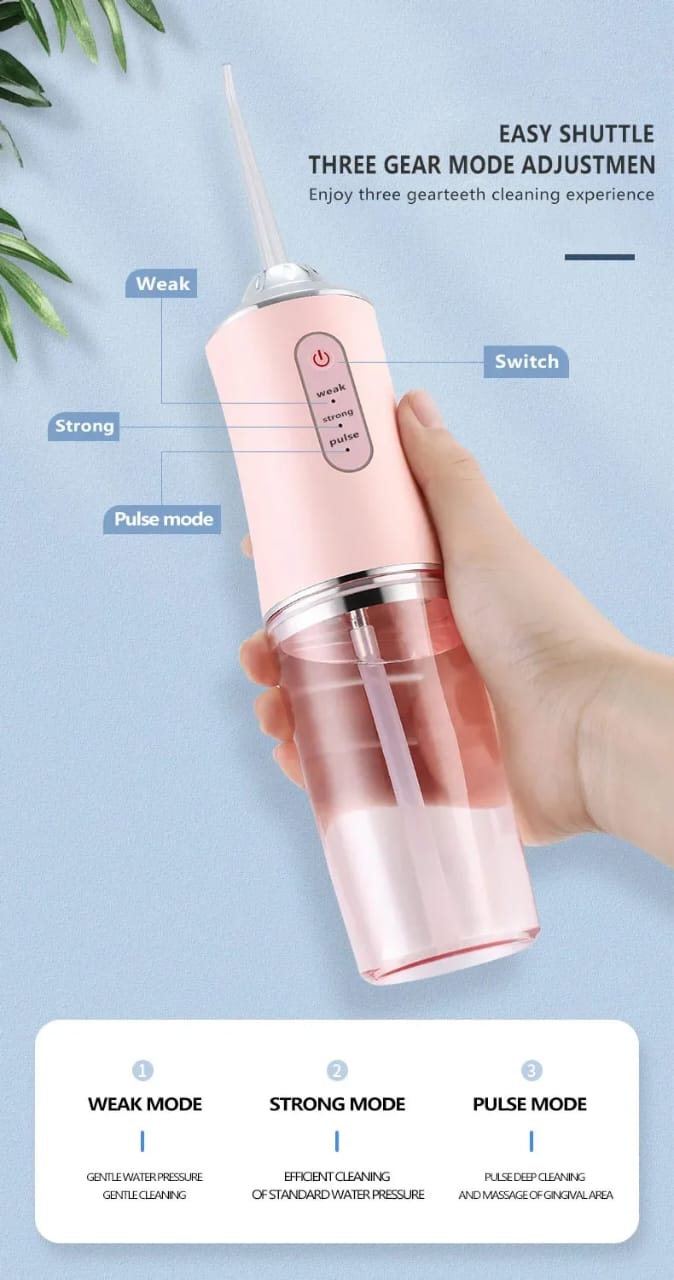 4 nozzles New Dental Water Jet Irrigator 1400rpm Teeth Cleaner | - Elegant Households KE