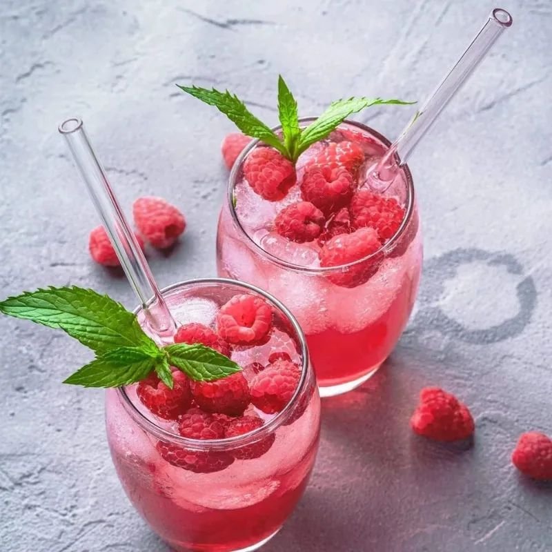 4 Pcs Reusable Glass Straws | - Elegant Households KE