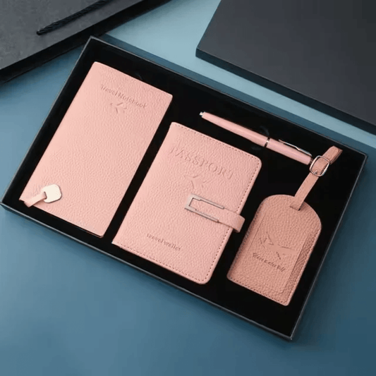 4 - Piece Premium Travel Accessories Set with Gift Box | - Elegant Households KE