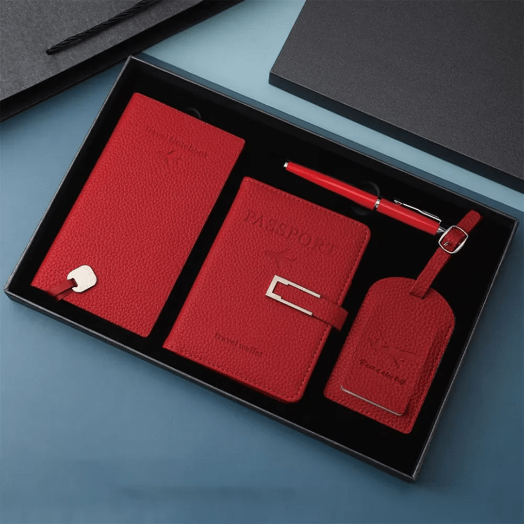 4 - Piece Premium Travel Accessories Set with Gift Box | - Elegant Households KE