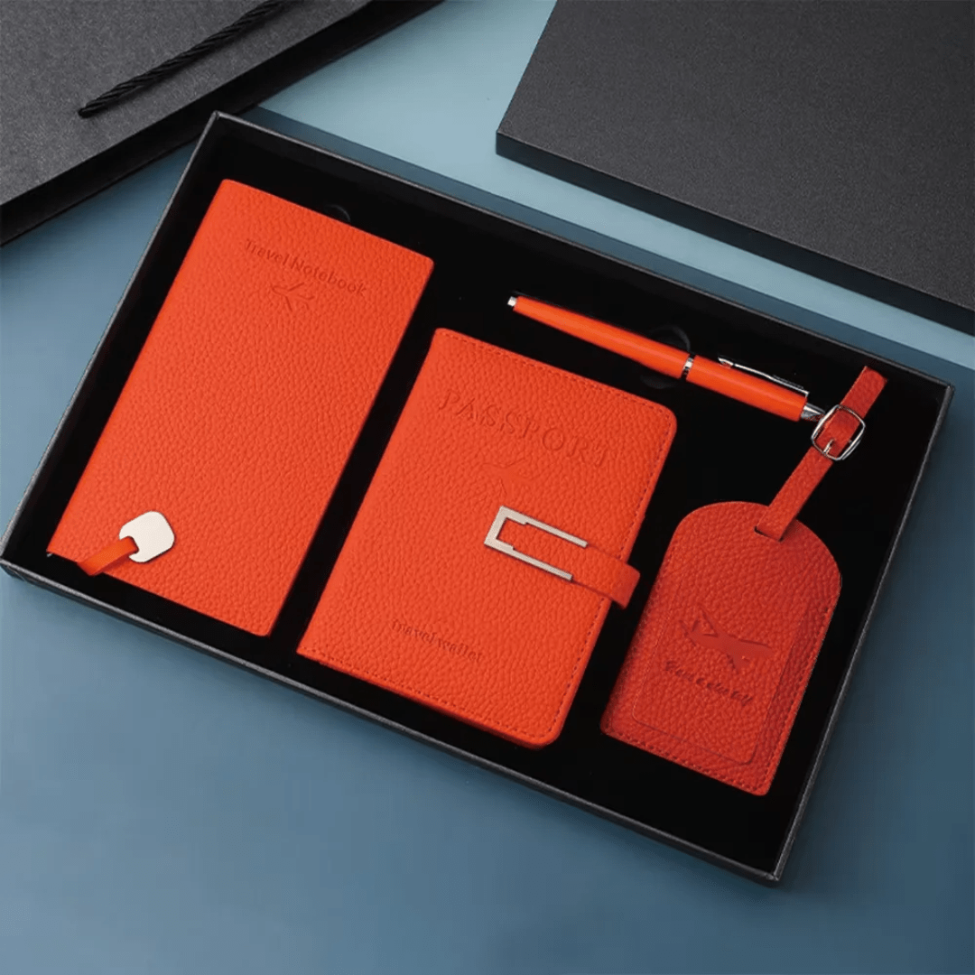 4 - Piece Premium Travel Accessories Set with Gift Box | - Elegant Households KE