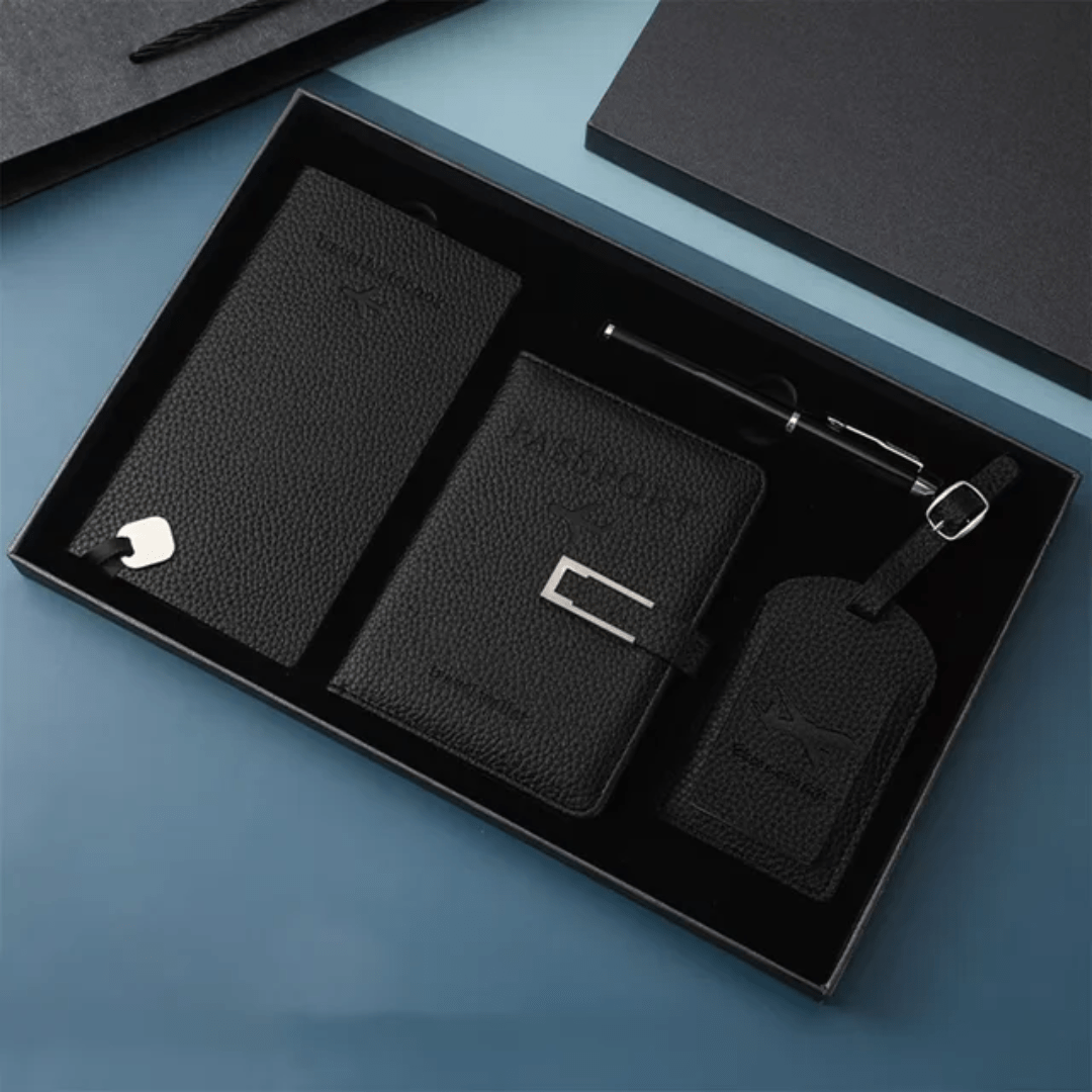 4 - Piece Premium Travel Accessories Set with Gift Box | - Elegant Households KE
