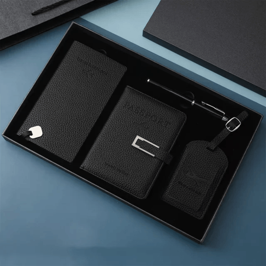 4 - Piece Premium Travel Accessories Set with Gift Box | - Elegant Households KE