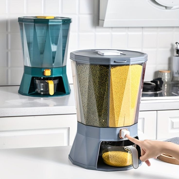 4 Point Partitioned Cereal Container | - Elegant Households KE