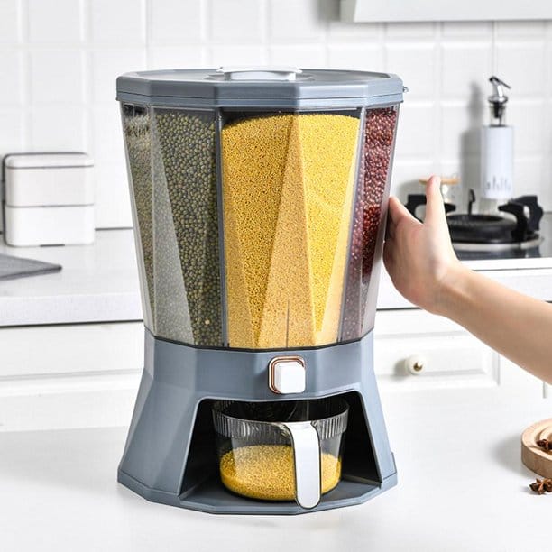 4 Point Partitioned Cereal Container | - Elegant Households KE