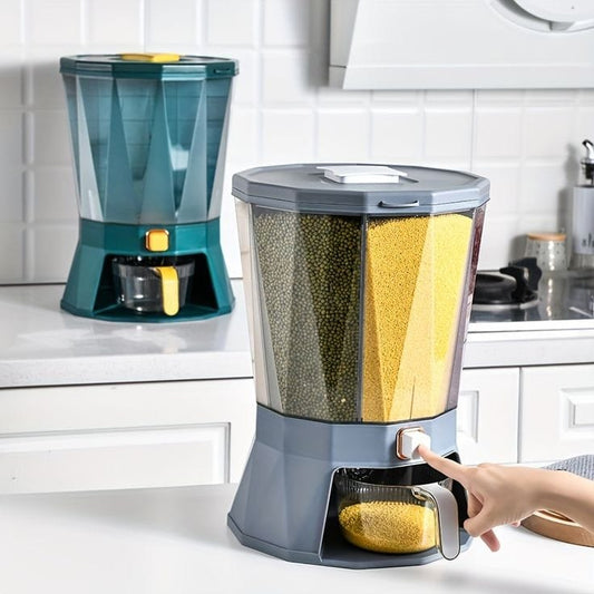 4 Point Partitioned Cereal Container  | - Elegant Households KE