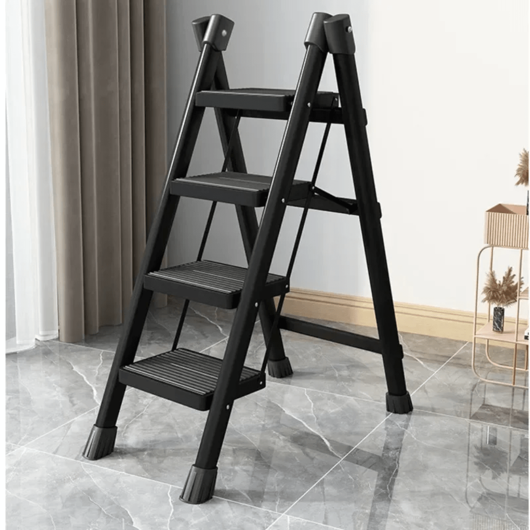 4 - Step Foldable Ladder | - Elegant Households KE