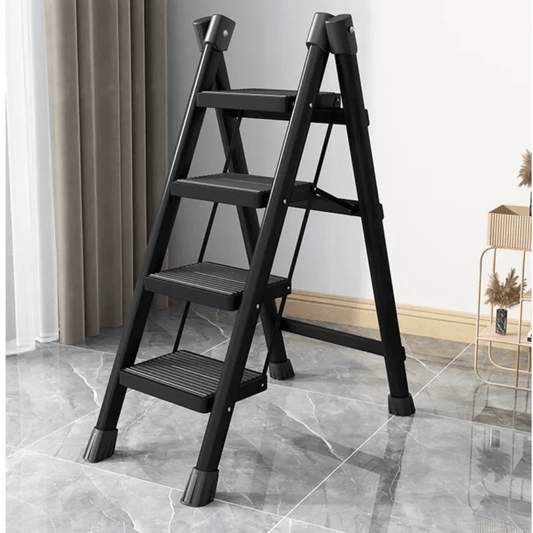 4 - Step Foldable Ladder | - Elegant Households KE