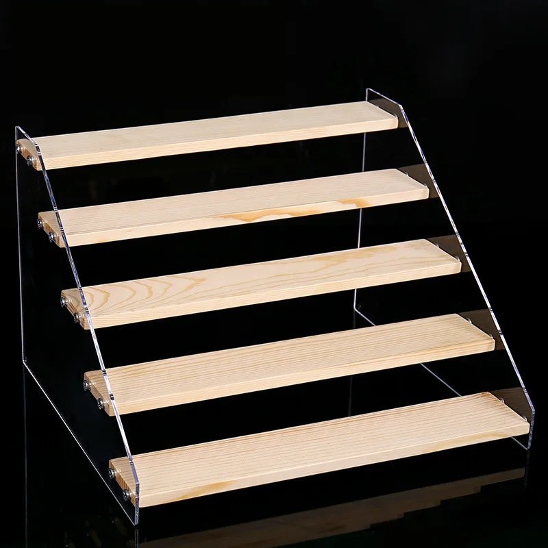 4 Tier Bamboo and Acrylic multi purpose stand | - Elegant Households KE