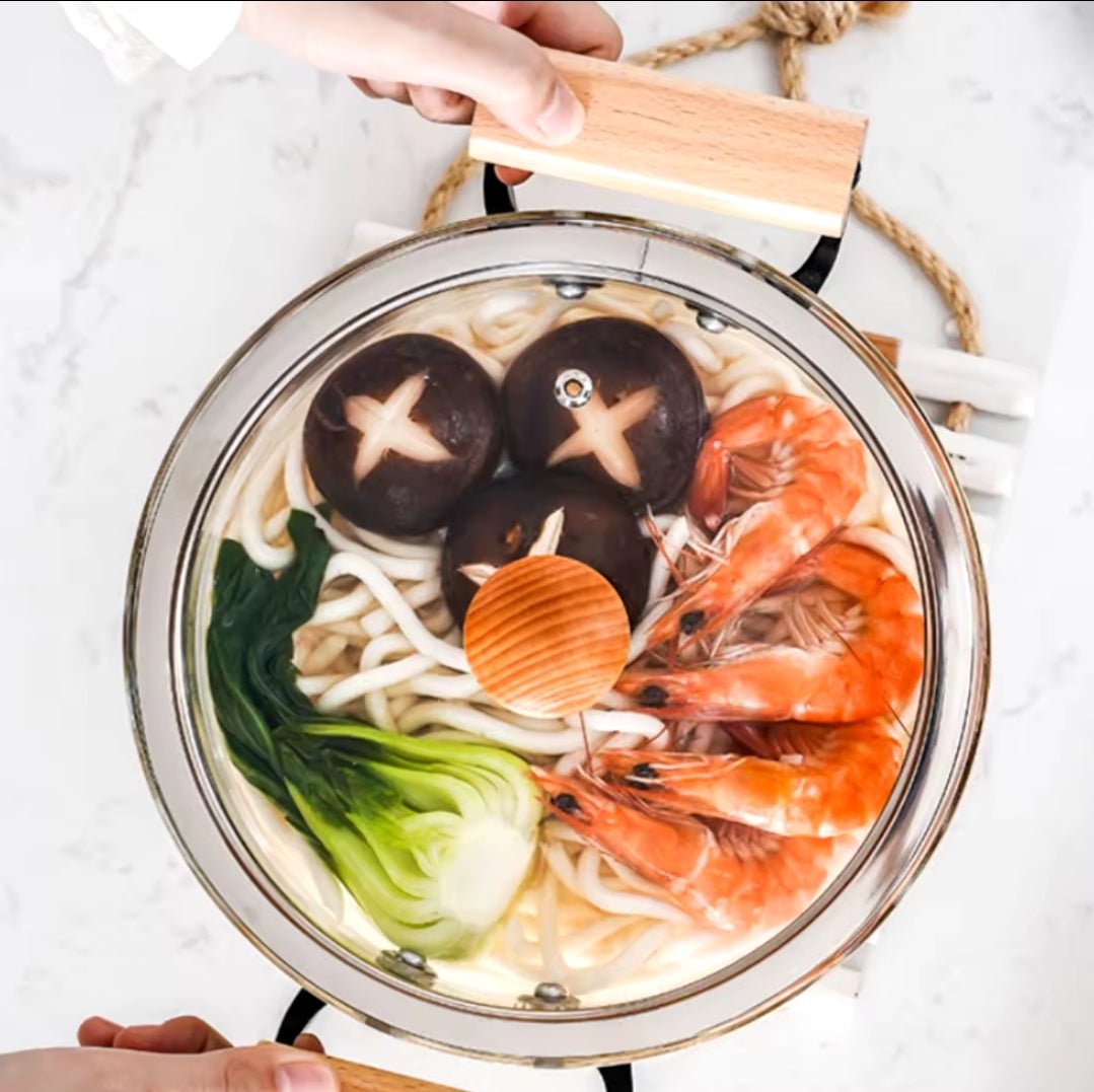 4.0 Glass Borosilicate cooking pot | - Elegant Households KE
