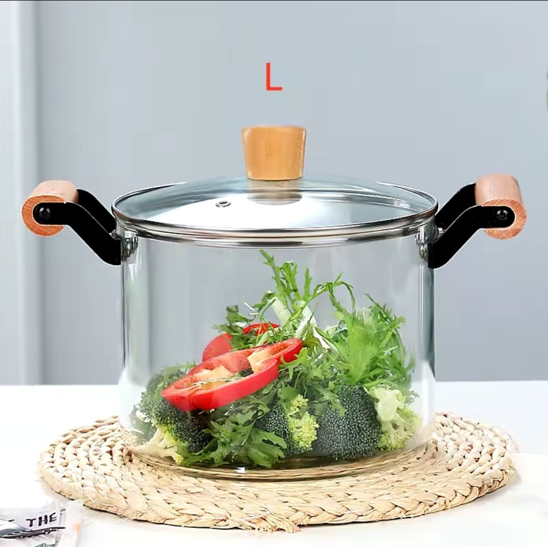 4.0 Glass Borosilicate cooking pot | - Elegant Households KE