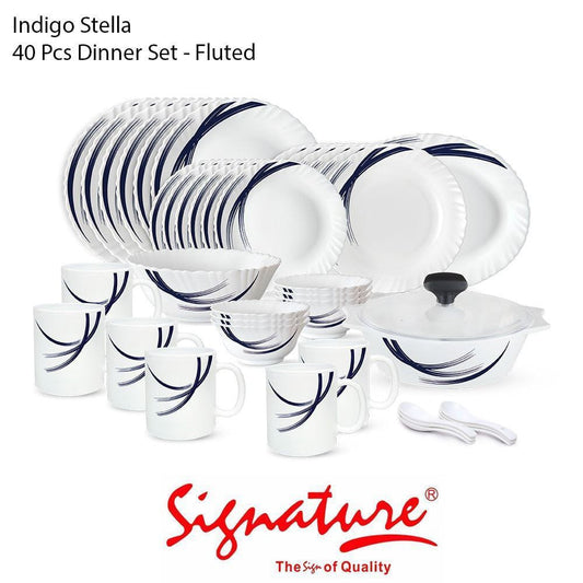 Dinner Sets - Signature Dinnerware with Plates and Bowls (40 Pcs)